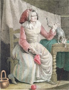 Madame Sans Culotte, ok. 1789 r. autorstwa French School