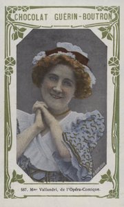 Madame Vallandri, z Opera-Comique (kolorowe zdjęcie) autorstwa French School
