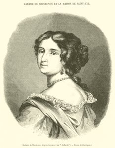Madame de Maintenon (Grawerowanie) autorstwa French School