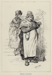 Madame la Concierge (grawerunek) autorstwa French School