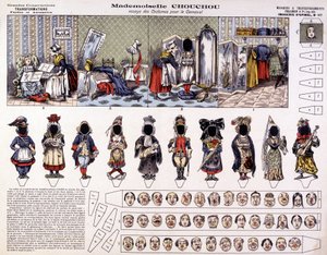 Mademoiselle Chouchou – Wypróbuj kostiumy na karnawał: przemiany. 19 wiek. autorstwa French School