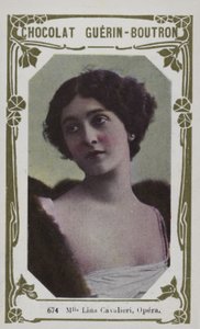 Mademoiselle Lina Cavalieri, Opera (kolorowe zdjęcie) autorstwa French School