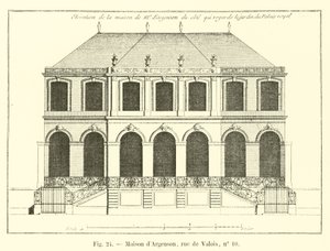 Dom Argensona, rue de Valois, nr 10 autorstwa French School