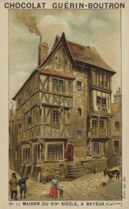 XIV-wieczny dom, w Bayeux, Calvados autorstwa French School