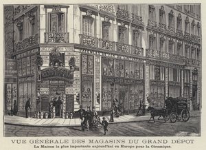 Maisons du Grand Depot, sklep z ceramiką w Paryżu, Francja autorstwa French School