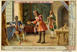 Człowiek w żelaznej masce, Panowanie Ludwika XIV, Karta Liebiga autorstwa French School