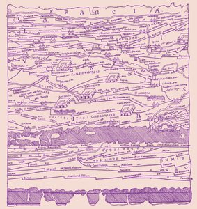 Mapa Galii - fragment autorstwa French School