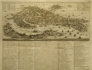 Mapa Wenecji, wydana przez H. Chatelaina w Amsterdamie, 1728