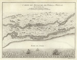 Mapa Królestwa Juida lub Whidah