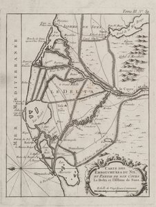 Mapa delty Nilu autorstwa French School