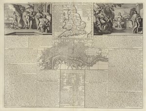 Mapa cywilnego rządu Anglii autorstwa French School