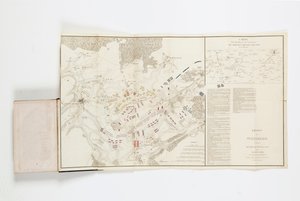 Mapa przedstawiająca ruchy marszałków Grouchy i Blucher autorstwa French School