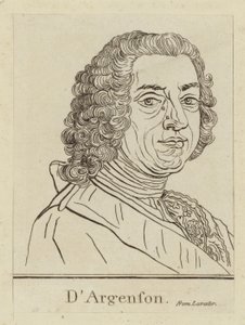 Marc-Pierre de Voyer de Paulmy dArgenson, francuski mąż stanu autorstwa French School