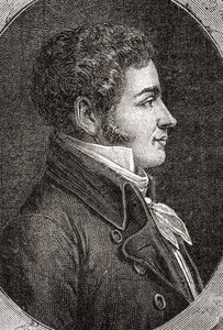 Marc David Alba Lasource, z „Histoire de la Revolution Francaise” Louisa Blanca (1811-82) autorstwa French School
