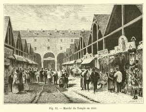 Marche du Temple w 1840 r. autorstwa French School