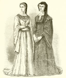 Margaret of Valois i Louise de Savoy autorstwa French School