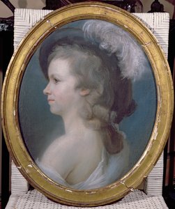 Marie Anne Paulze (1758-1836) jako młoda dziewczyna autorstwa French School