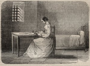 Marie Fortunee Capelle, Marie Lafarge (Madame) (1816-1852) Francuska przestępczyni w swoim więzieniu - Grawer w „Causes de tous les peuple” Armanda Fouquiera (1817-18?) 1858-1867 - kolekcja prywatna autorstwa French School