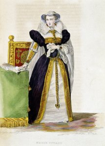 Mary Stuart - w "Le Plutarque Français" Mennecheta autorstwa French School