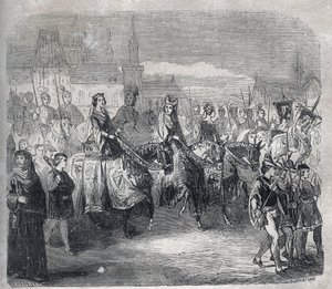 Małżeństwa króla Ludwika X Hutina (1289-1316) i jego braci Filipa (wówczas Filipa V Długiego autorstwa French School