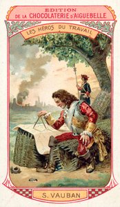 Marszałek Vauban, francuski inżynier wojskowy (chromolitho) autorstwa French School
