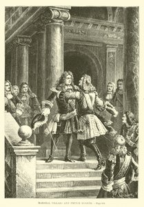 Marszałek Villars i książę Eugeniusz autorstwa French School