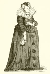 Maria de Medici jako wdowa autorstwa French School