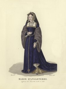 Maria angielska, trzecia żona króla Francji Ludwika XII autorstwa French School