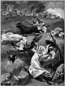 Massacres du Touat (Afryka Północna). Rycina w "La Terre Illustree" nr 54 z 12 listopada 1891 r. autorstwa French School