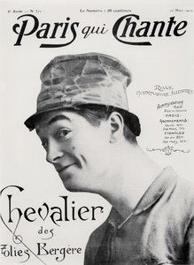 Maurice Chevalier, z filmu "Paris qui Chante", 30 marca 1910 r. (litografia) autorstwa French School