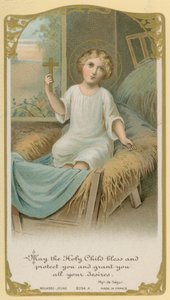 Niech Święte Dzieciątko błogosławi, chroni i spełnia wszystkie pragnienia autorstwa French School