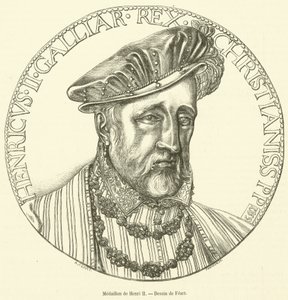 Medalion de Henri II (grafika) autorstwa French School