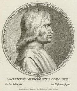 Medalion de Laurent de Medici (grafika) autorstwa French School