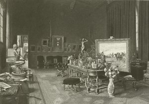 Atelier Meissoners (wklęsłodruk) autorstwa French School