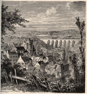 Meudon - departament Hauts-de-Seine - grawer w „”PATRIE”” - OPIS PECTURESSE DE LA FRANCE EN 6 VOLURES BY LUCIEN HUARD - koniec XIX wieku autorstwa French School