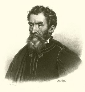 Michał Anioł, portret (grafika) autorstwa French School