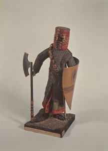 Model rycerza z czasów Philippe-Auguste (1165-1223) autorstwa French School