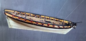 Model statku pirackiego, ok.1810 (drewno i metal)