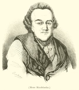 Moise Mendelssohn (rycina) autorstwa French School
