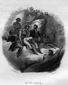 Mon soul Chanson de Beranger w „”Oeuvres completes”” (1834) Pierre’a Jeana de Beranger (1780-1857), francuskiego poety i autora piosenek. autorstwa French School