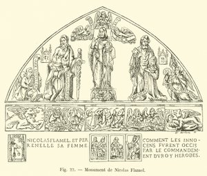 Pomnik Nicolasa Flamela autorstwa French School