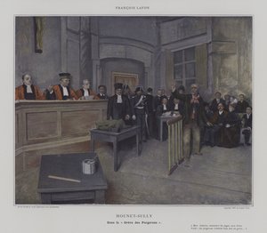 Mounet-Sully w „Greve des Forgerons” (kolor lito) autorstwa French School