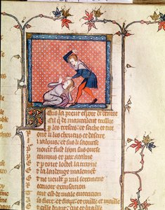 Ms 1126 f.66r Przemoc zazdrości, z Roman de la Rose c.1487-95) autorstwa French School