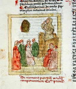 Ms 1733 Nauczyciel kształcący uczniów (welin) autorstwa French School