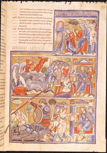 Ms 1 f.93r Historia Dawida, z Biblii Souvigny autorstwa French School