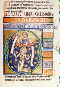 Ms 1 fol.235 Księga Koheleta, z Biblii Souvigny autorstwa French School