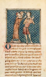 Ms 2030 fol.17 Okulistyka, ilustracja z La Chirurgie de Maitre Henri de Mondeville autorstwa French School