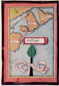 Ms 24224 Fol.73v Mapa Wysp Przypraw z relacji z Podróży Ferdynanda Magellana