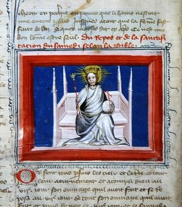 Ms 314 Bóg w majestacie, z Biblii des Grands Augustins autorstwa French School