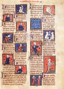 Ms 320 Fol.45r Monsters, z „De Natura rerum” Thomasa van Cantimpre (1201-72) (welum) autorstwa French School